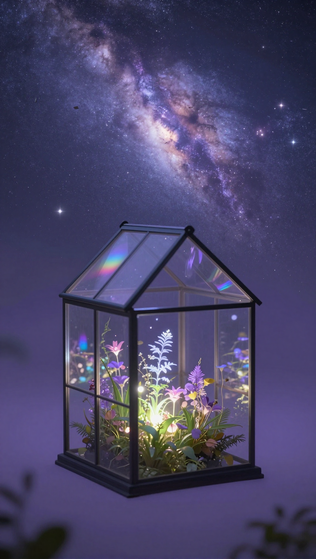 漂浮的玻璃花房